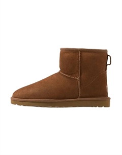 Угги мужские Classic Mini зимние кожаные, коричневый Ugg