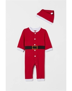 Костюм Санты из хлопка, красный/санта H&m