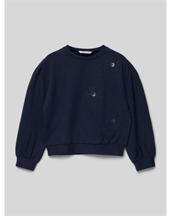 Свитшот с цветочными аппликациями Mayoral