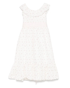 Платье с цветочным принтом, белый La stupenderia