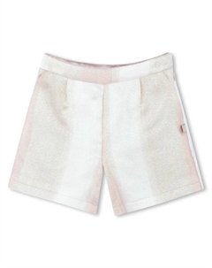 Шорты для девочек из блестящей ткани на молнии по бокам, многоцветный Billieblush