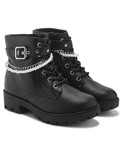 Ботинки на шнуровке Celebrate для маленьких/больших детей, черный Jellypop