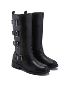 Сапоги Mollow Moto до колена для маленьких/больших детей, черный Dv dolce vita