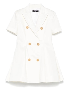 Платье строгого кроя, белый Balmain kids