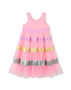 Платье для девочки розового цвета на бретелях, цвет Rosa Billieblush