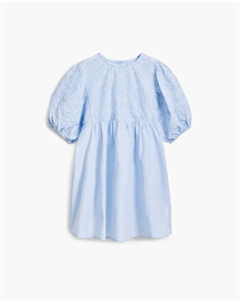 Короткое платье в цветок для девочки, голубой Desigual