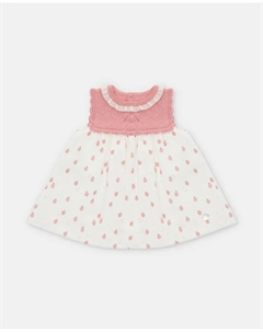 Платье для девочки в трикотаже с коралловым фантазийным принтом, коралловый Martin aranda