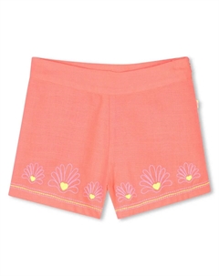 Вышитые шорты для девочек с эластичной талией, коралловый Billieblush