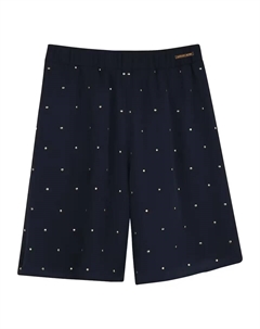 Шорты для девочек в черном микропринте, чёрный Michael kors