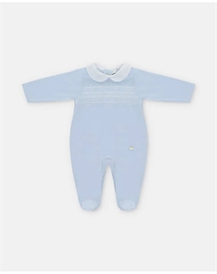 Пижама для мальчика светло-голубого цвета с собранной кокеткой трикотаж, голубой Martin aranda