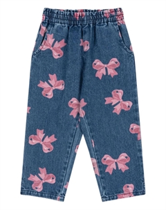 Джинсы с бантовым принтом Konges slojd