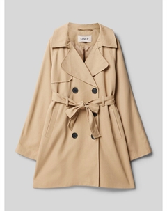 Пальто прямого кроя с завязывающимся поясом, модель «CHLOE» Only