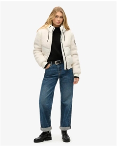 Женская гибридная куртка-бомбер Everest, белый Superdry