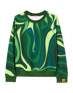 Толстовка с принтом Marmo, зеленый Pucci