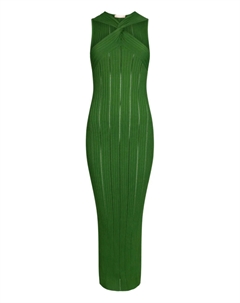 Трикотажное платье-футляр, зеленый Liu jo