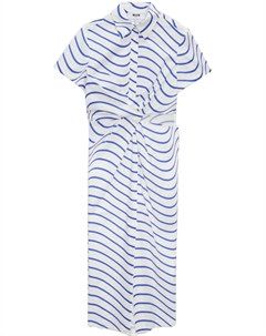 Платье макси с вырезом, белый Msgm