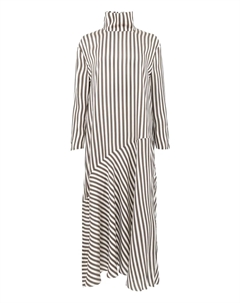 Платье-миди в полоску, белый Khaite
