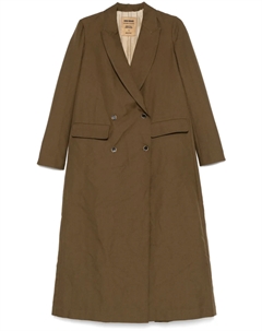 Двубортное пальто, зеленый Uma wang