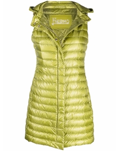 Дутый жилет с капюшоном, зеленый Herno