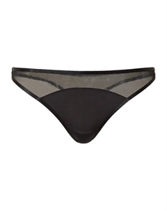 Стринги с прозрачными деталями, черный Twinset