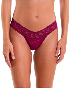 V-образные кружевные стринги с низкой посадкой, пурпурный Hanky panky