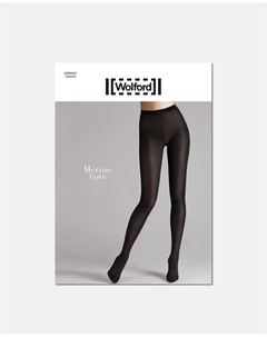 Непрозрачные колготки из мериноса 200D Колготки, чёрный Wolford