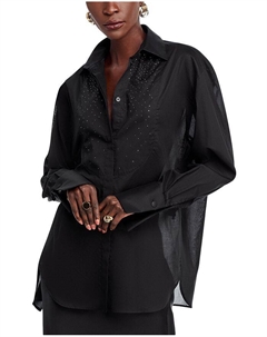 Блузка Bekani с кристаллами, черный Boss