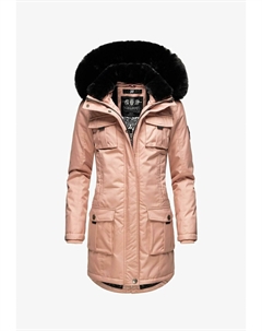 Пальто зимнее с манжетами на рукавах, розовый Navahoo