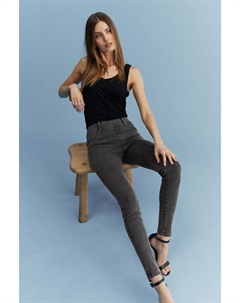 Суперэластичные мягкие моделирующие леггинсы из денима, серый Next