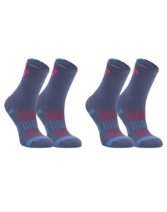 Носки для бега детские комфорт 2 шт. - Run 500 черный/белый, черно-белый Kiprun