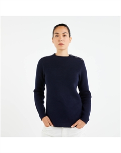 Кофта парусная женская темно-синяя, черный синий Tribord