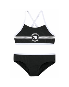 Бюстье бикини дети, черный Kangaroos