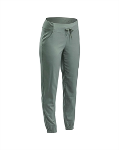 Брюки женские NH100 для походов, серо-зеленый Quechua
