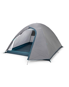 Палатка для кемпинга MH100 3-х местная, серый/голубой Quechua