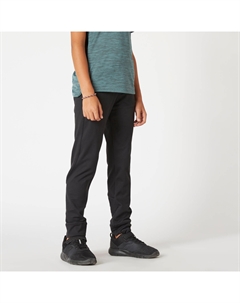 Спортивные штаны детские базовые теплые синтетические дышащие - черные, черный Domyos