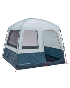 Палатка для кемпинга Arpenaz Base 6-местная, темно-бирюзовый/серо-зелёный Quechua
