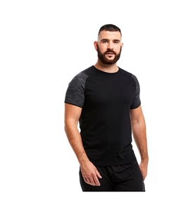 Футболка T100 Team черная, черный Kipsta