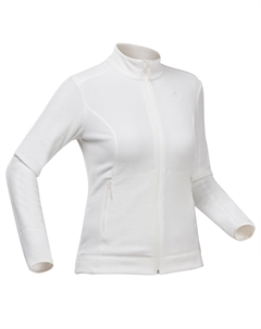 Толстовка MH120 для походов флисовая женская, белый Quechua