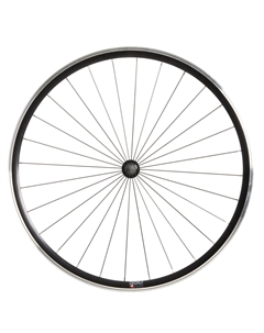 Переднее колесо Fixie 28 дюймовый ободок с двойными стенками 500 радиальная шнуровка, черный Elops