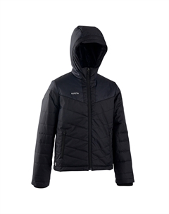 Тренировочная куртка футбольная теплая детская черная, черный Kipsta