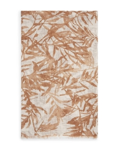 Шарф с цветочным принтом, коричневый Brunello cucinelli