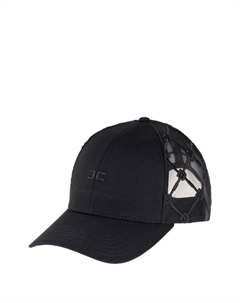 Кепка с хлопковыми вставками, черный Elisabetta franchi