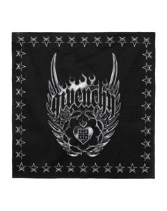 Шарф с графическим принтом, черный Givenchy