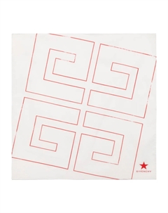 Шарф с логотипом, белый Givenchy