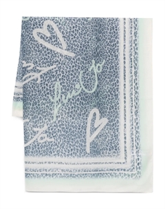 Платок с анималистичным принтом, синий Liu jo