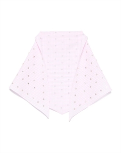 Платок с кристаллами, розовый No21