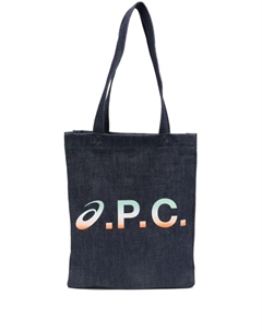 Сумка-тоут с логотипом, синий A.p.c.