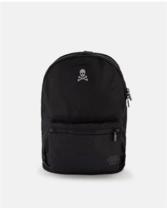 Рюкзак из переработанного полиэстера синего цвета на молнии, чёрный Scalpers