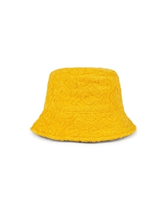 Пляжная шапка из жаккардовой хлопковой махры с логотипом, жёлтый Tous