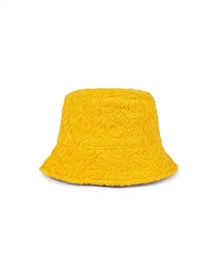 Детская пляжная шапочка из жаккардовой хлопчатобумажной махровой ткани с логотипом, жёлтый Tous